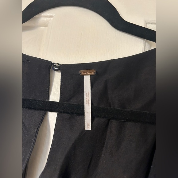 Free People Two Faces Print Smocked Mini Dress Size Medium - Picture 6 of 9